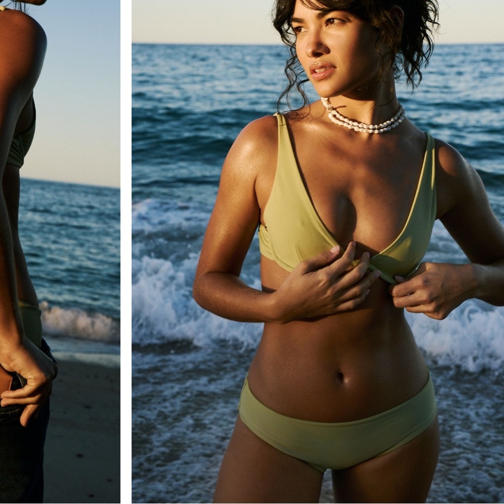 Mikoh Swim | NWOT Women's Light Green Underwire Bikini Top | L